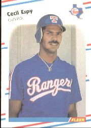 1988 Fleer Baseball Cards      465     Cecil Espy RC